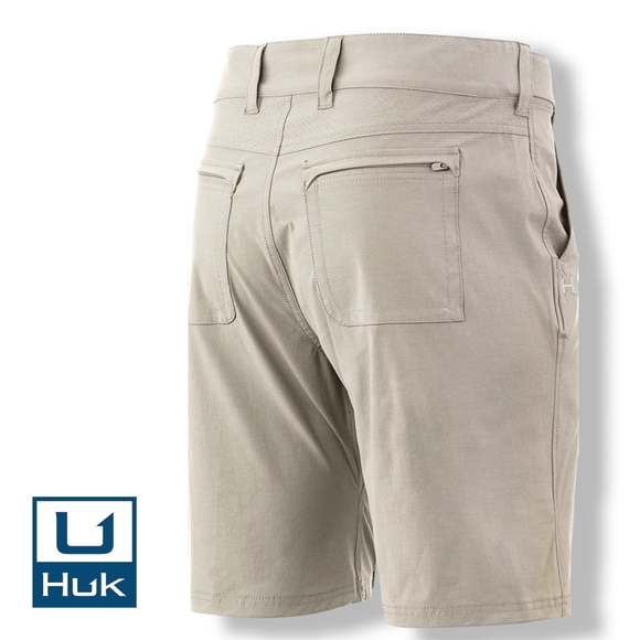 HUK Men's Next Level Quick-Drying Performance Fishing Shorts - Picture 2 of 9